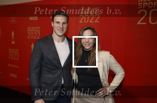 Amsterdam 21 december 2022
Sportman en Sportvrouw van het jaar Gala in AFAS Live. Jeffrey Hoogland en zijn vriendin Shanne Braspennincx