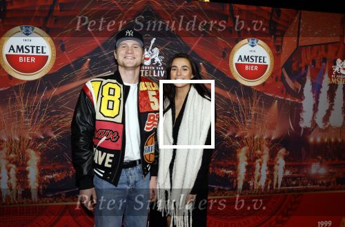 Rotterdam 5 januari 2023
25 jaar vrienden van Amstel Live in ahoy.
Kalvijn met zijn vriendin Nina warik