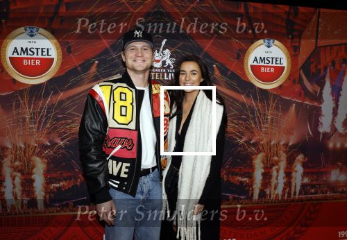 Rotterdam 5 januari 2023
25 jaar vrienden van Amstel Live in ahoy.
Kalvijn met zijn vriendin Nina warik