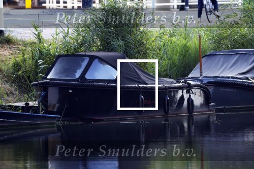 Alkmaar 29 juli 2022
Appartement Marco Borsato . Voor zijn huis ligt zijn boot / sloep