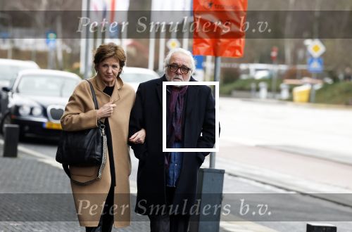 Hilversum 29 december 2022
Bij Beeld en Geluid op het mediapark  konden mensen afscheid nemen van Han Peekel . Martine v Os met haar man