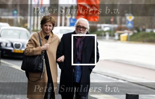 Hilversum 29 december 2022
Bij Beeld en Geluid op het mediapark  konden mensen afscheid nemen van Han Peekel . Martine v Os met haar man