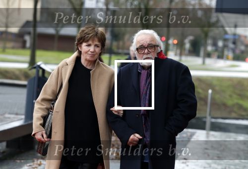 Hilversum 29 december 2022
Bij Beeld en Geluid op het mediapark  konden mensen afscheid nemen van Han Peekel . Martine v Os met haar man