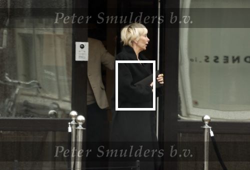 Amsterdam 31 maart 2022
Monique des Bouvrie bij pand Mart Visser