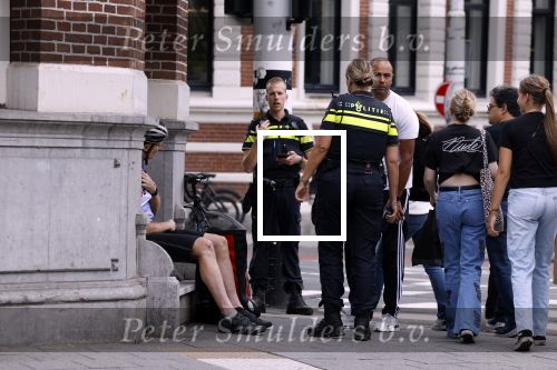 Amsterdam 26 augustus 2022
Politie na een ongeluk met een Fietskoerier in Amsterdam zuid