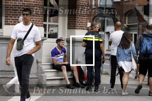 Amsterdam 26 augustus 2022
Politie na een ongeluk met een Fietskoerier in Amsterdam zuid