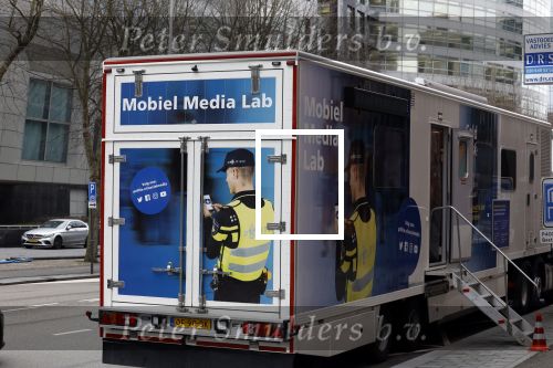 Amsterdam 16 februari 2022
Vrachtwagen politie op de zuidas