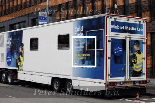 Amsterdam 16 februari 2022
Vrachtwagen politie op de zuidas