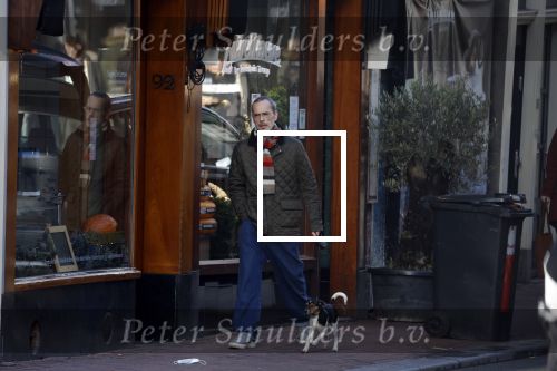 Amsterdam 2 januari 2023
Rolf Snoeren ( Victor en Rolf) wandelt met zijn hond door het centrum van Amsterdam