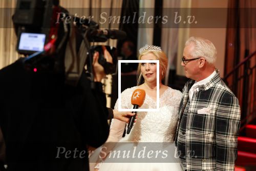Hilversum 10 april 2022
Trouwen Rudolph v Veen en zijn vrouw Simone bij studio 21 op het mediapark .