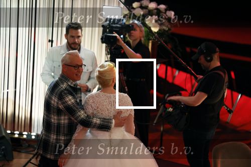Hilversum 10 april 2022
Trouwen Rudolph v Veen en zijn vrouw Simone bij studio 21 op het mediapark .