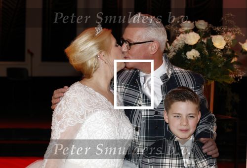 Hilversum 10 april 2022
Trouwen Rudolph v Veen en zijn vrouw Simone bij studio 21 op het mediapark .