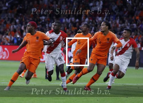 Amsterdam, 6 September 2018
Nederland-Peru, eindstand 2-1
Ryan Babel Virgil v Dijk en Georginio Wijnaldum
