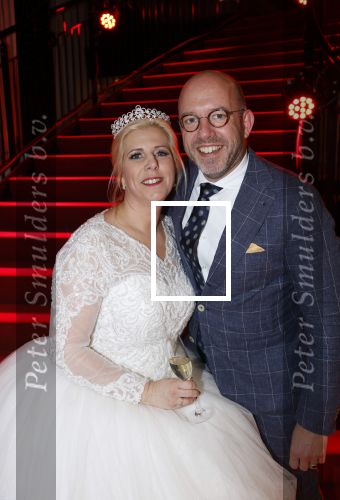 Hilversum 10 april 2022
Trouwen Rudolph v Veen en zijn vrouw Simone bij studio 21 op het mediapark . Broer Simone met gezin