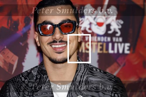 Rotterdam 5 januari 2023
25 jaar vrienden van Amstel Live in ahoy.
Timor Steffens met een kennis