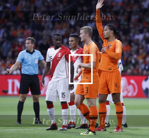 Amsterdam, 6 September 2018
Nederland-Peru, eindstand 2-1
Virgil v Dijk en Matthijs de Ligt