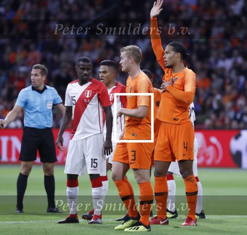 Amsterdam, 6 September 2018
Nederland-Peru, eindstand 2-1
Virgil v Dijk en Matthijs de Ligt