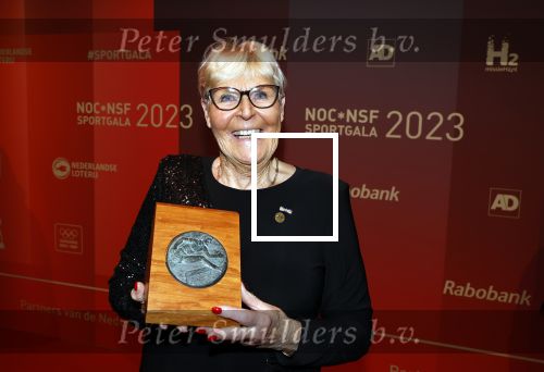 Utrecht 20 december 2023
Sportman / sportvrouw van jaar gala . Ada Kok kreeg een ouvre award en kwam samen met haar man Math