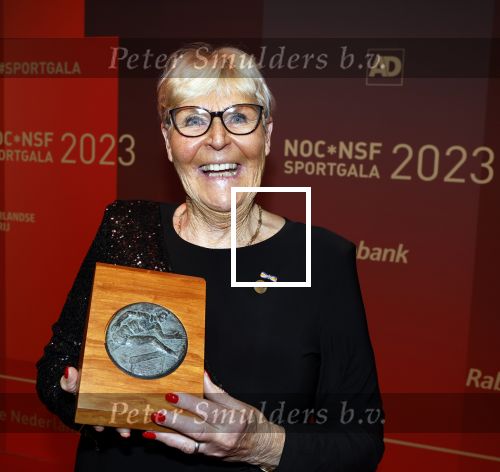 Utrecht 20 december 2023
Sportman / sportvrouw van jaar gala . Ada Kok kreeg een ouvre award en kwam samen met haar man Math