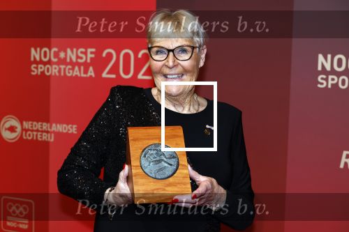 Utrecht 20 december 2023
Sportman / sportvrouw van jaar gala . Ada Kok kreeg een ouvre award en kwam samen met haar man Math
