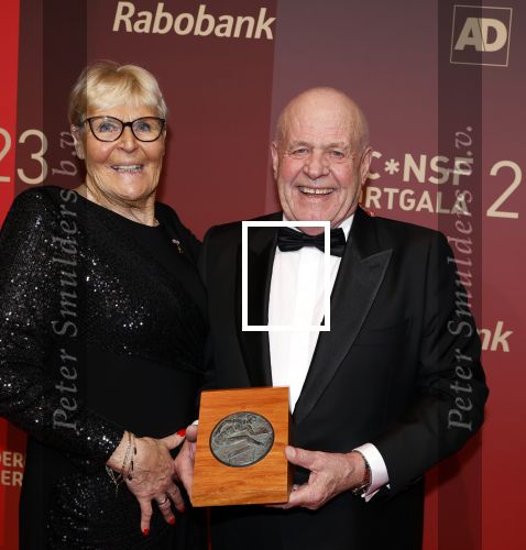 Utrecht 20 december 2023
Sportman / sportvrouw van jaar gala . Ada Kok kreeg een ouvre award en kwam samen met haar man Math
