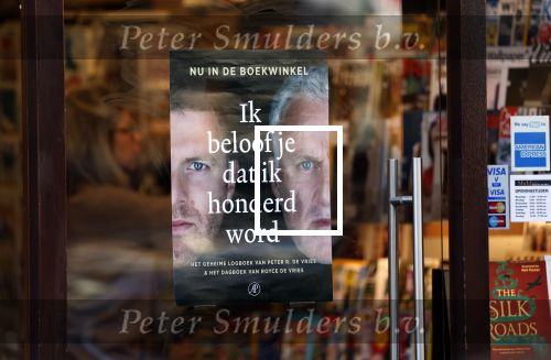 Amsterdam 30 november 2023
Boek Roijce de Vries over zijn vader Peter R de Vries,
ik beloof je dat ik 100 word