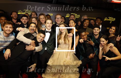 Amsterdam 12 december 2023
Premiere de tata\'s in Tuschinski. cast met oa Leo Alkemade Leonie ter Braak Sterre Koning Sem v d Horst John Buijman ea