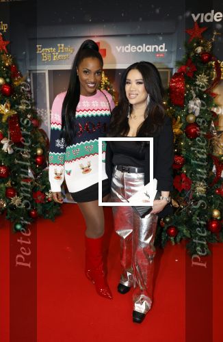 Amsterdam 6 december 2023
Premiere eerste hulp bij kerst  in Pathe Noord van Videoland. Cherry-Ann Person en Kimmylien Nguyen
