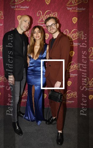Amsterdam 8 december 2023
Premiere Wonka in Pathe Noord. Dolshe Gulsen met Luuk v d Rijt