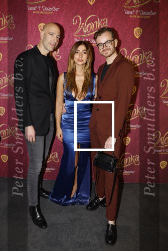 Amsterdam 8 december 2023
Premiere Wonka in Pathe Noord. Dolshe Gulsen met Luuk v d Rijt