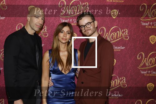 Amsterdam 8 december 2023
Premiere Wonka in Pathe Noord. Dolshe Gulsen met Luuk v d Rijt