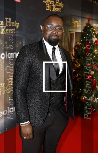 Amsterdam 6 december 2023
Premiere eerste hulp bij kerst  in Pathe Noord van Videoland. Emmanuel Ohene Boafo