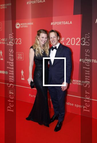 Utrecht 20 december 2023
Sportman / sportvrouw van jaar gala . Epke Zonderland met zijn vrouw