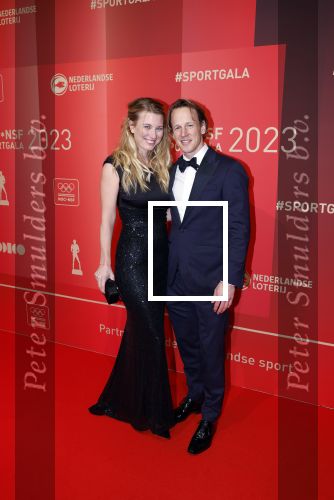 Utrecht 20 december 2023
Sportman / sportvrouw van jaar gala . Epke Zonderland met zijn vrouw