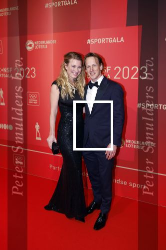 Utrecht 20 december 2023
Sportman / sportvrouw van jaar gala . Epke Zonderland met zijn vrouw