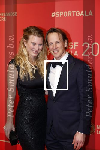 Utrecht 20 december 2023
Sportman / sportvrouw van jaar gala . Epke Zonderland met zijn vrouw