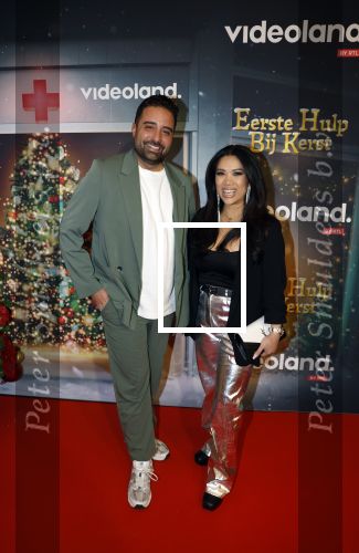 Amsterdam 6 december 2023
Premiere eerste hulp bij kerst  in Pathe Noord van Videoland. Fawrynotsawry en Kimmylien Nguyen