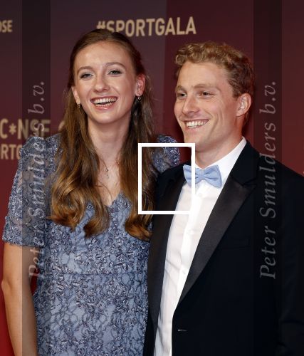Utrecht 20 december 2023
Sportman / sportvrouw van jaar gala . Femke Bol werd sportvrouw van het jaar . Ze kwam samen met haar vriend  atleet Ben Broeders en haar ouders.