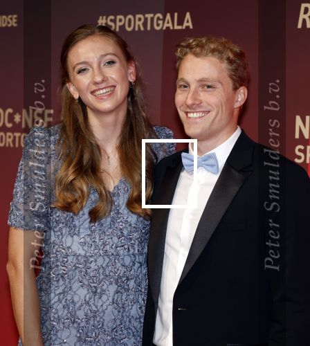 Utrecht 20 december 2023
Sportman / sportvrouw van jaar gala . Femke Bol werd sportvrouw van het jaar . Ze kwam samen met haar vriend  atleet Ben Broeders en haar ouders.