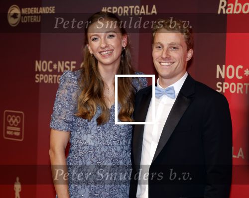 Utrecht 20 december 2023
Sportman / sportvrouw van jaar gala . Femke Bol werd sportvrouw van het jaar . Ze kwam samen met haar vriend  atleet Ben Broeders en haar ouders.