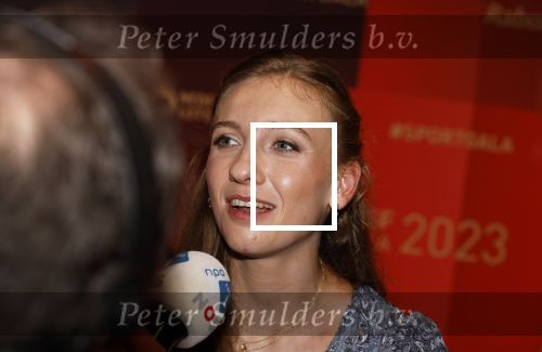Utrecht 20 december 2023
Sportman / sportvrouw van jaar gala . Femke Bol werd sportvrouw van het jaar . Ze kwam samen met haar vriend  atleet Ben Broeders en haar ouders.