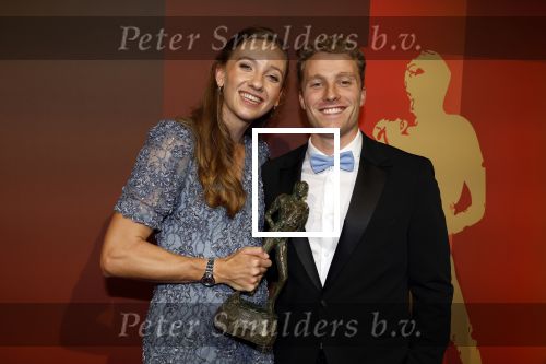 Utrecht 20 december 2023
Sportman / sportvrouw van jaar gala . Femke Bol werd sportvrouw van het jaar . Ze kwam samen met haar vriend  atleet Ben Broeders en haar ouders.