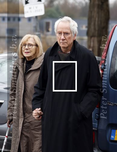 Amsterdam 27 december 2023
Afscheidsdienst / begrafenis Linda v Dyck (Dijk) op Zorgvlied. Gerrit Jan Wolffensperger D66  met partner