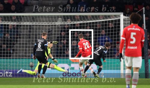 Eindhoven, 7 December 2023
Kompetitiewedstrijd PSV-SC Heerenveen, eindstand 2-0
Guus Til scoort 1-0