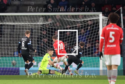Eindhoven, 7 December 2023
Kompetitiewedstrijd PSV-SC Heerenveen, eindstand 2-0
Guus Til scoort 1-0