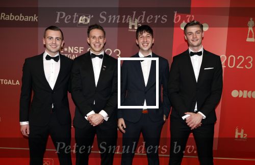 Utrecht 20 december 2023
Sportman / sportvrouw van jaar gala . Harrie Lavreysen met zijn management