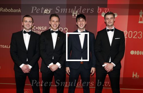 Utrecht 20 december 2023
Sportman / sportvrouw van jaar gala . Harrie Lavreysen met zijn management