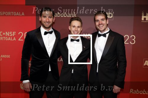 Utrecht 20 december 2023
Sportman / sportvrouw van jaar gala . Harrie Lavreysen met zijn management