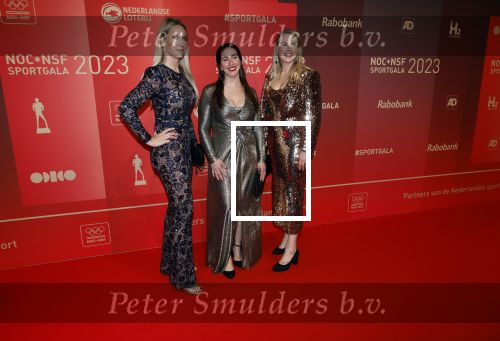 Utrecht 20 december 2023
Sportman / sportvrouw van jaar gala . Helene Hendriks met vriendinnen