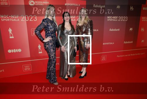 Utrecht 20 december 2023
Sportman / sportvrouw van jaar gala . Helene Hendriks met vriendinnen